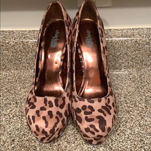 Leopard print heels
